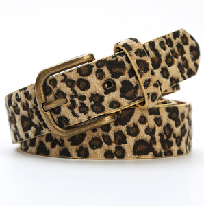 Mode Pu Vrouwen Luipaard Print Veganistische Leren Riem Voor Broek Jurk Jeans Taille Riem - Product Image 1