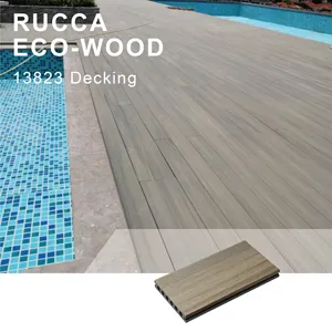 Foshan Rucca WPC Engineered Flooring Swimming Pool Wood Plastic Composite Decking Synthetique Board for Outdoor Terrace Patio