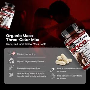 Cápsulas de Maca para Hombre, Suplementos de Raíces de Maca Negra, Roja y Amarilla con AGUAE, FENUGREEK, TRIBULUS, EXTRACTO DE DONG <span class=keywords><strong>OUAI</strong></span> - Product Image 3