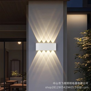 Lámpara de pared LED Aijia Los, impermeable, para exteriores, con iluminación ascendente y descendente, para jardín, villa, balcón - Product Image 3