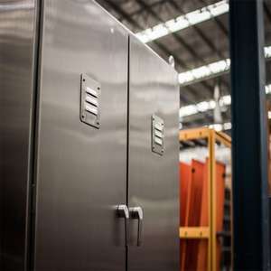 Kabinet medis baja tahan karat tersedia untuk ruang pembersih mulus OEM bubuk fabrikasi logam lembaran kabinet industri kustom - Product Image 1