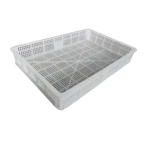 Plastic Turnover Basket Plastic Moving Crates Mesh For Tofu