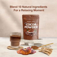 Extrait de Champignon en Poudre Instantanée – Boisson Nocturne au Cacao Entièrement Naturelle avec Magnésium, Extrait de Passiflore et de Jujube