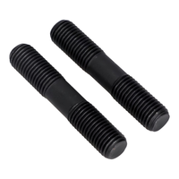 High Strength Double End Stud Bolts, Grade 8.8 Black Oxide Threaded Rods Half Thread Options for Heavy Duty Connections