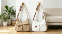 Grand sac à bandoulière en toile pour femme, multi-poches, décontracté, pour les voyages, le quotidien, sac à main personnalisable
