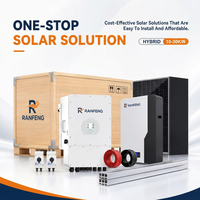 Kit solaire hybride complet 10 kW 16 kW 20 kW avec onduleur à onde sinusoïdale pure, panneaux solaires haute efficacité et système de batterie de secours domestique