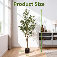 Arbre d'olivier artificiel de 1,2 m pour intérieur/extérieur, branches pliables, léger, en pot, réaliste, 576 feuilles en soie, 32 fruits, pour salon