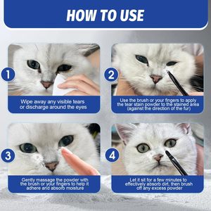 Vente en gros de poudre pour enlever les taches de déchirure pour chiens et chats Supplément de prévention des taches de déchirure pour animaux de compagnie - Product Image 5