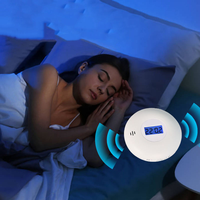 Reloj Despertador Digital LED Portátil con Batería, Fuerte Vibración y Luz de Fondo para Personas Sordas y Mudos, para Despertar a Personas que Duermen en la Mesa/Escritorio