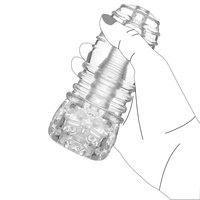 Godet de masturbation pour homme, modèle avion, pour adultes, à quatre niveaux de stimulation, avec canal de simulation transparent et visible, toucher doux et confortable