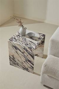 Mesa auxiliar rectangular de combinación de mármol Simple moderna personalizable mesa de centro de piedra de cueva amarilla para sala de estar comedor hogar - Product Image 4