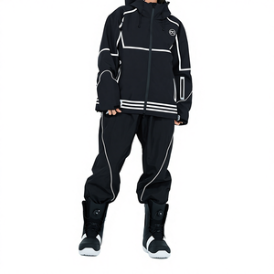 Nuova Tuta da Sci con Cappuccio e Zip 2025, Impermeabile e Calda, Set Sportivo da <span class=keywords><strong>Montagna</strong></span>, Completo Antivento per Sci e Snowboard - Product Image 1