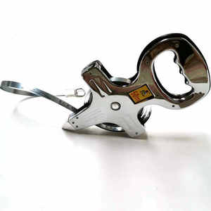 Mètre à ruban Fierne 50m avec cadre en acier et support, verrouillage manuel, outil de mesure métrique pour projets d'ingénierie - Product Image 5