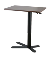 Bureau mobile pneumatique sur lit Table d'ordinateur portable Chariot d'ordinateur Roues verrouillables Ressort à gaz Hauteur réglable Bureau assis-debout
