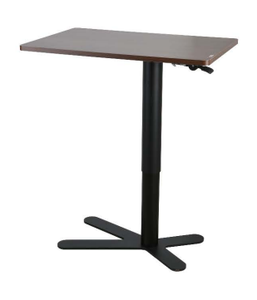 Pneumatisch Mobiel Bureau Overbed Laptop Tafel <span class=keywords><strong>Computer</strong></span> Kar Afsluitbare Wielen Gas-Veer Hoogte Verstelbaar Zitten Om Te Staan Bureau - Product Image 5