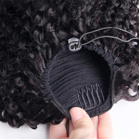 Lavishbeauty RTS queue de cheval cheveux crépus bouclés cordon de serrage queue de cheval Clip dans le postiche queue de cheval pour les femmes noires en gros longues ondulées