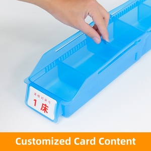 Boîte de perfusion de clinique hospitalière multi-tailles en matériau PP avec compartiments réglables pour solution de stockage médicale de sac de bouteilles IV - Product Image 5