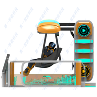 Machine de jeu de simulation de parc d'attractions intérieur VR avec construction en fibre de verre et en métal pour les centres commerciaux et les salles de jeux