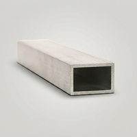 Tube carré en aluminium extrudé, coins arrondis, 50 mm, rectangulaire 15x45 mm, prix 5083 H112