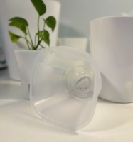Pots et jardinières transparents de 15 cm (6 pouces) avec système d'arrosage automatique et pot intérieur transparent