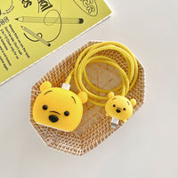 Nouveau matériau PC de haute qualité pour protecteur de câble de chargeur et de téléphone portable, style ruban adorable, design de dessin animé mignon, USB coloré