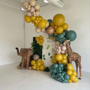 Trang Trí Đám Cưới Nhựa Lớn Sợi Thủy Tinh Rừng Safari Động Vật Hươu Cao Cổ Ngựa Vằn Con Voi Khỉ Tượng Khuôn Mẫu Cho Bán - Product Image 6