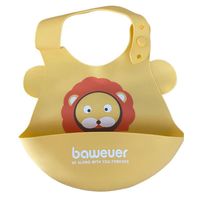 Bavoirs pour bébé en silicone sans BPA, imprimés, imperméables, à motifs de dessins animés, bavoirs souples en silicone réglables pour les tout-petits