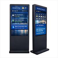 Tótem de Señalización Digital para Exteriores Sinmar, IP65, Alto Brillo 2500 Nits, Android Windows CMS, Pantalla LCD Comercial