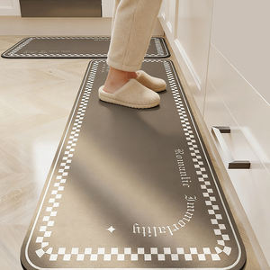 ODM OEM Design moderne personnalisé, <span class=keywords><strong>tapis</strong></span> de cuisine <span class=keywords><strong>antidérapant</strong></span> en 2 pièces, lavable, absorbant l'eau, séchage rapide, ensemble de <span class=keywords><strong>tapis</strong></span> de cuisine - Product Image 5