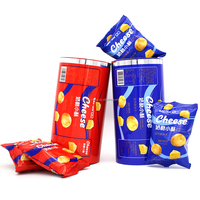 Fabricant chinois d'emballages en plastique pour chips de pommes de terre, emballages personnalisés pour en-cas, rouleaux de film avec feuille d'aluminium