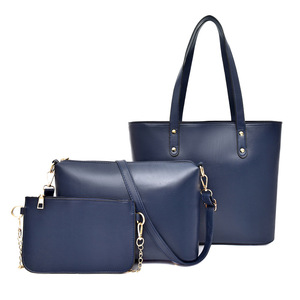 2025 nuevo estilo bolsos de mano conjunto 3 piezas de gran capacidad bolso de cuero de lujo de alta calidad Pu cuero moda bolsos de mano para mujeres - Product Image 4
