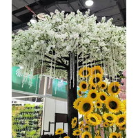 Fausses fleurs de Sakura grandeur nature artificielles, faites à la main, pour la décoration intérieure de mariage