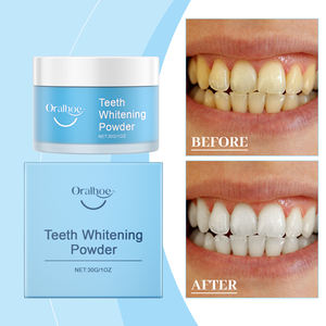 Poudre dentaire Oralhoe Soins bucco-dentaires basés sur la nature Dentifrice blanchissant Effet haleine fraîche Élimine les taches Odeur particulière Cibles Boîte - Product Image 2