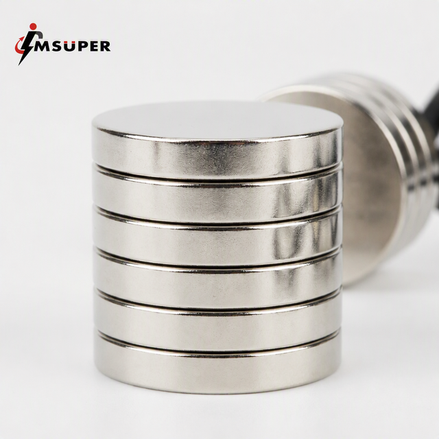 Msuper High Performance Rare Earth Round Magnet Neodymium Disc Magnet Strong Permanent Magnet for Industrial Applications