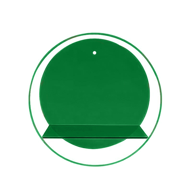 Round shelf green-25-depth 97cm