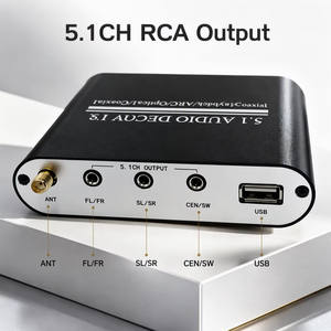 ตัวถอดรหัสเสียง Dolby Digital DTS 5.1CH พร้อมตัวรับสัญญาณ HDMI ARC แบบออปติคอล โคแอกเชียล และ RCA สำหรับระบบเสียงภายในบ้าน - Product Image 1