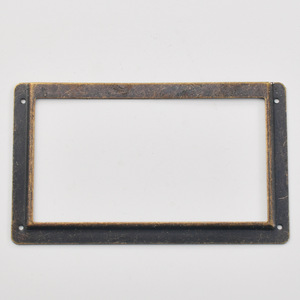 Cadre d'étiquettes rectangulaire en bronze antique pour organisateur de tiroirs, support mural en fer - Product Image 4