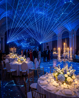 Potente Proyector de Estrellas Animado Rojo y Verde, Luz Láser con Efecto de Universo y Galaxia, Control Remoto DMX, Solución de Iluminación para Bodas y Eventos