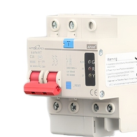 Disjoncteur miniature à faible tension contre les arcs électriques 4,5 KA PA66 certifié CE Protection IP65 Montage sur rail DIN AFDD AFCI