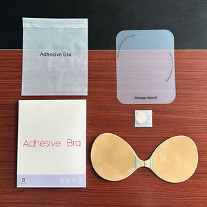 Pezoneras <span class=keywords><strong>de</strong></span> Silicona Suaves y Lavables al Por Mayor con Forma <span class=keywords><strong>de</strong></span> Mango para Mujer, Adhesivo sin Espalda y sin Marcas, Pegatina <span class=keywords><strong>de</strong></span> <span class=keywords><strong>Sujetador</strong></span> <span class=keywords><strong>de</strong></span> Silicona - Product Image 2