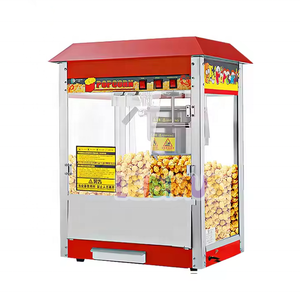 Thương mại industriel gas điện hoạt động Hot Air <span class=keywords><strong>mini</strong></span> tự động ngọt ngào Caramel người sành ăn bỏng ngô máy với bánh xe để bán - Product Image 1