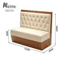 Chaises de restaurant en cuir, sièges de banquette modernes, mobilier de café, ensemble de chaises et canapés, mobilier de salon de restaurant