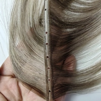 Extensions de cheveux vierges bruts en trame papillon 100% cheveux humains, doux et fins, trame papillon Genius, vente en gros d'usine, couleur personnalisée