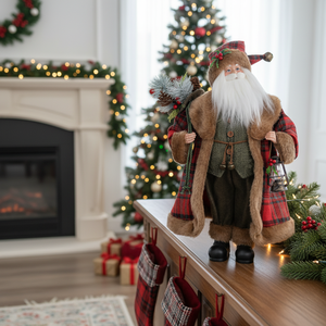 Grande Babbo Natale in Piedi Rosso, Articolo Molto Richiesto per Ristoranti, Regali di Natale Unici - Product Image 1