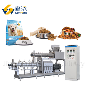 Línea de Producción de Alimento para Perros de Acero Inoxidable Totalmente Automática con Motor para Alimento de Mascotas, Gatos y Gatitos, Extrusión de Doble Tornillo - Product Image 1