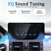 Lecteur vidéo LELV 12,3 pouces, système Linux pour voiture, pour Mercedes-Benz Classe GLK X204, Carplay, navigation, Android Auto