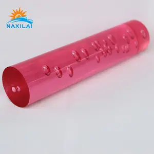 Naxilai 5mm 8mm 10mm 15mm 18mm-150mm स्पष्ट एक्रिलिक बुलबुला रॉड रंगीन कास्ट एक्रिलिक छड़