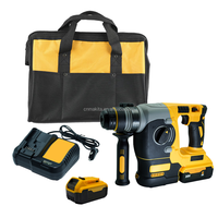 Kit de perceuse à percussion rotative sans fil professionnelle haute performance 20V 6Ah avec chargeur rapide et sac à outils pour le perçage du béton