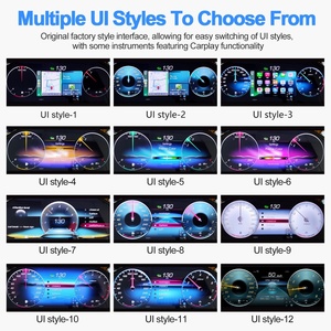 Tableau de bord LCD de voiture 12,3 pouces, compteur de vitesse, compte-tours, groupe d'instruments numériques, mise à niveau pour Mercedes Benz Classe A, CLA, GLA 2015-2019 - Product Image 3