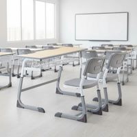 Chaise de Salle de Conférence Confortable pour l'Optimisation de l'Efficacité de l'Apprentissage, Mobilier Scolaire en Gros, Offre Spéciale, Bureau et Chaise Étudiant Deux Places